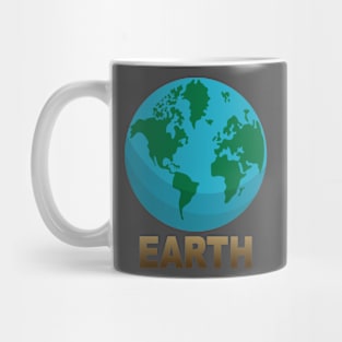 PLanet Earth sticker Mug